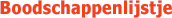 Boodschappenlijstje